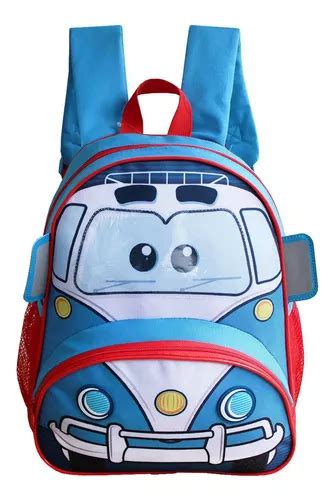 Mochila Escolar De Alças Creche Infantil Kombi Clio Pets MercadoLivre