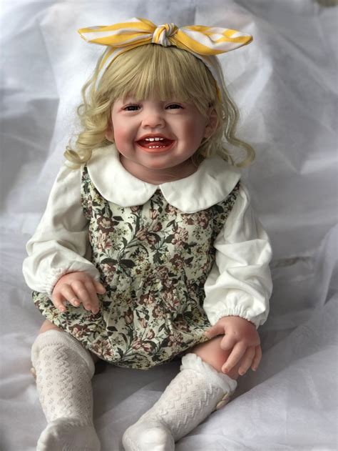 68cm Reborn Babies Toddler Girl Dolls Blonde Hair Etsy