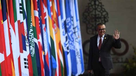 Tedros Adhanom Ghebreyesus World Health Organisation Chief Thanks