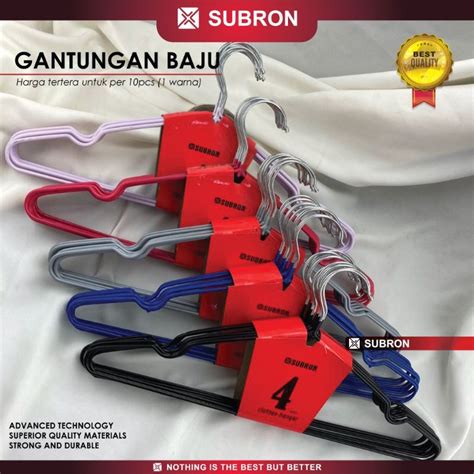 Jual Gantungan Baju Dewasa Merek Subron Hanger Pakaian Stainless Kawat