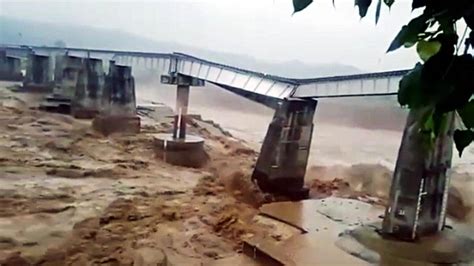 Colonial Era Railway Bridge On Chakki River Collapses Amid Heavy