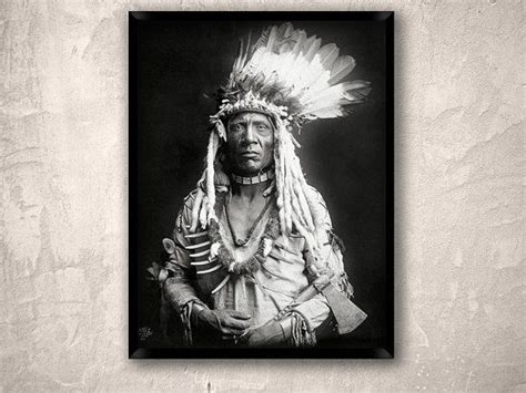 Native American Photo Year Weasel Tail Piegan Indian Portrait By