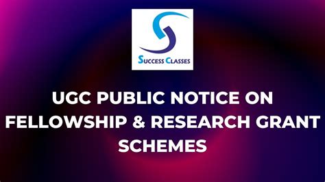 UGC Public Notice On Fellowship Research Grant Schemes Gaurav Soin