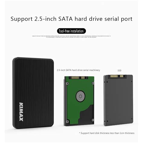 Външна кутия за хард диск 2 5 Съвместима с HDD SSD 2 5 SATA USB 3