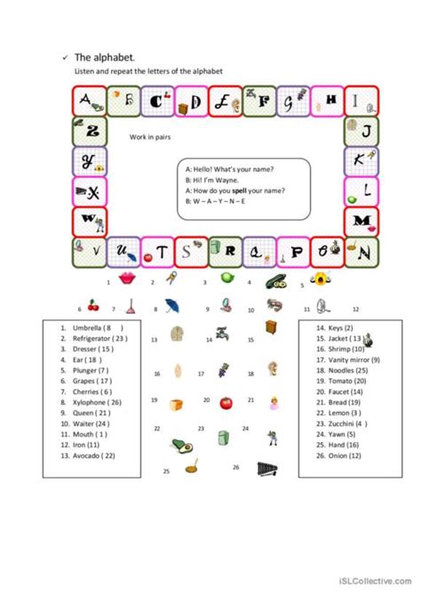 Letras Diccionario De Im Genes O Emparejamiento Pr Ctica