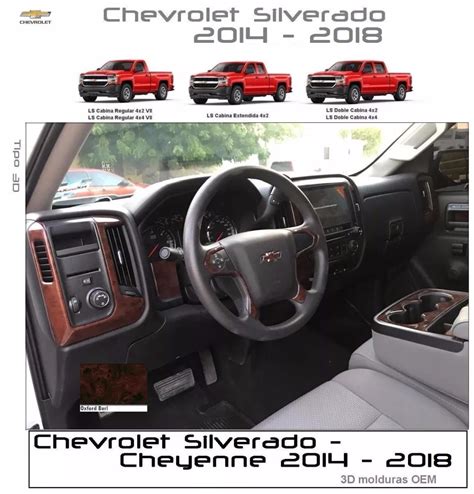 Kit Molduras Tablero Chevrolet Silverado 2014 2018 3 850 00 En