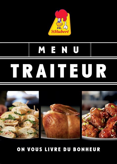 Menu Traiteur St Hubert By Les R Tisseries St Hubert Lt E Issuu