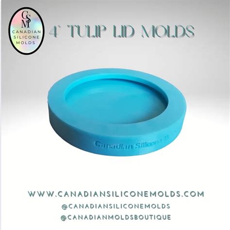 Tulip Vessel Lid Mold Canadian Silicone Molds