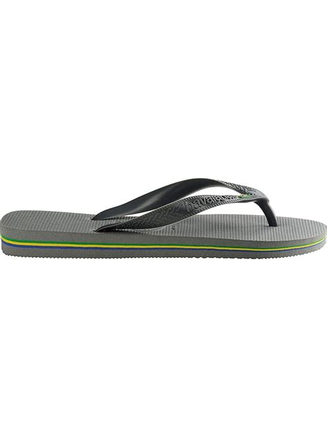 Havaianas Slim Flip Flops Sand Grey Light Golden Free Shipping