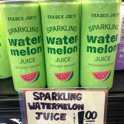 Trader Joes Sparkling Watermelon Juice Popsugar Food