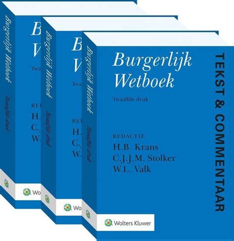 Bol Tekst Commentaar Tekst Commentaar Burgerlijk Wetboek