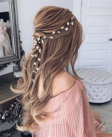 Leaf Wedding Hair Vine Leaf Tiara Headpiece Leaf Crown Pearl Hair Vine