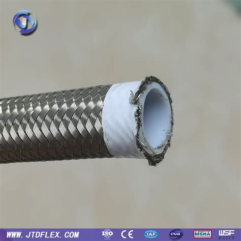 High Flexibility Medium Pressure SS316 Single Braid Smoothbore PTFE