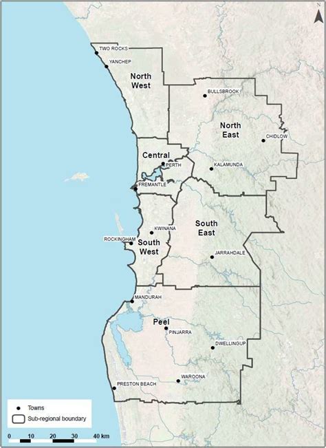 Supply Demand Sub Regions In The Perth Peel Region Source Dwer