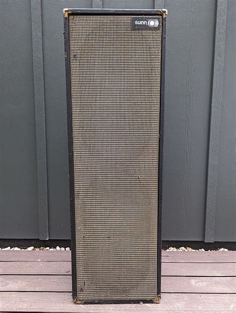 Vintage Sunn 412sr Tower Column 4x12 Speaker Cabinet Reverb