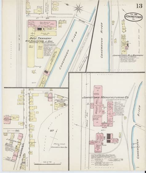 Image 13 Of Sanborn Fire Insurance Map From Johnstown Cambria County Pennsylvania Library