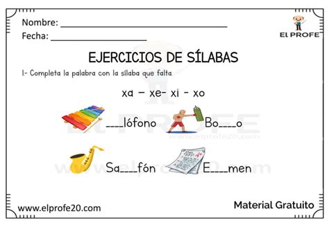 Cuadernillo Completa La Silaba Que Falta Pdf