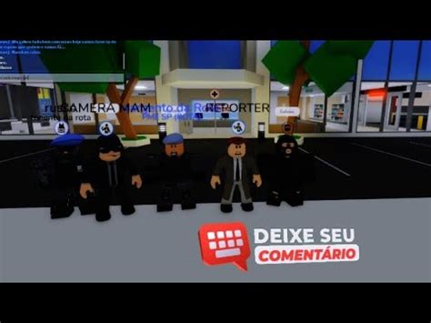 REPÓRTER CORRE ATRÁS DE BANDIDO A POLICIA brookhaven roblox