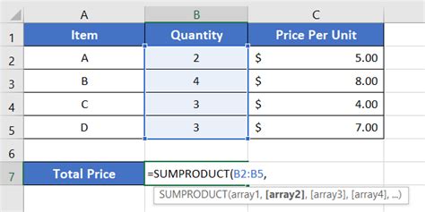 An Overview of SUMPRODUCT Function | Microsoft Excel