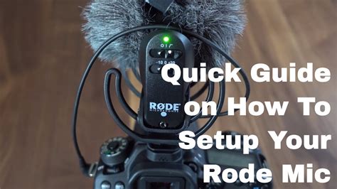 Rode Videomic Pro Canon Dslr Adjusting Internal Mic Settings Youtube