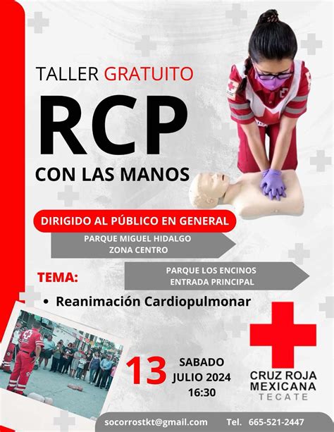 Tecate Cruz Roja Impartir Curso Gratuito De Reanimaci N Cardio