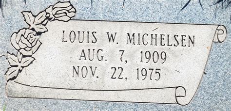 Louis Winslow Michelsen 1909 1975 Find A Grave Memorial