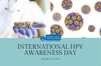 International Hpv Awareness Day Mouth Cancer Foundation