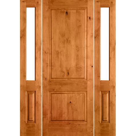 Krosswood Doors 64 In X 80 In Rustic Knotty Alder Unfinished Right