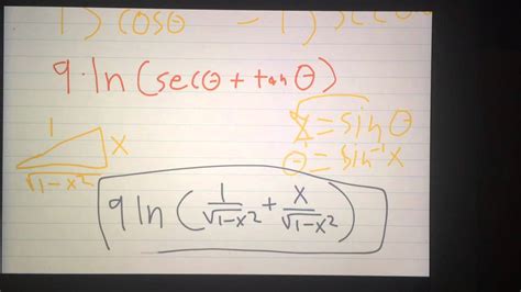 Trig Substitution Youtube