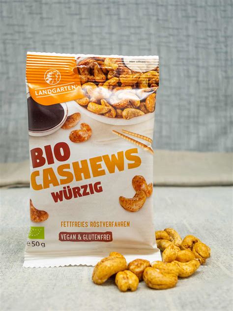 Bio Cashews W Rzig Landgarten At Bio Snacks Seit