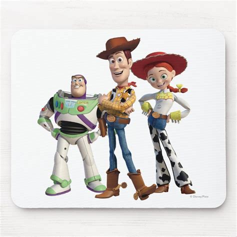 Toy Story Buzz Woody Jesse Mouse Pad Zazzle In Toy Story