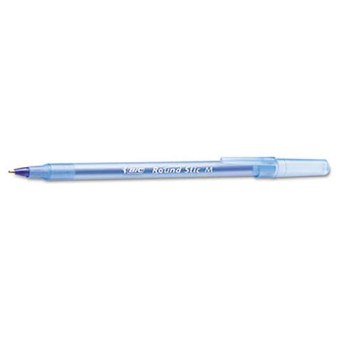 Bic GSM609BE Round Stic Xtra Comfort Blue Ink With Translucent Barrel