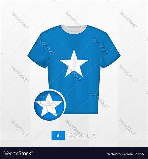 Football uniform of national team somalia Vector Image