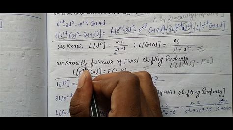 Laplace Transform Of E T T Cos T B S Grewal Problem