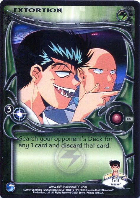 Extortion Yu Yu Hakusho Tcg