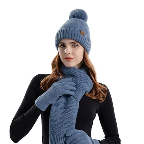 Hot Sale！Womens Winter Hats and Glove Combo,Winter Hat and Gloves Sets ...