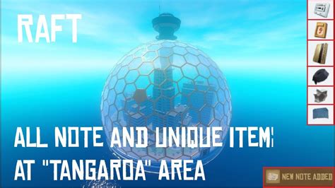 Raft All Note And Unique Item Locations At Tangaroa Area Chapter