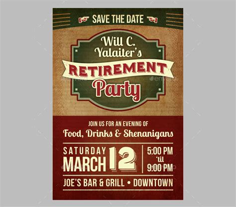 Retirement Party Invitation 25 Examples Word Pages Photoshop How To Make