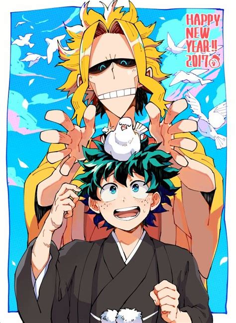 Boku No Hero Academia All Might Midoriya Izuku My Hero Academia