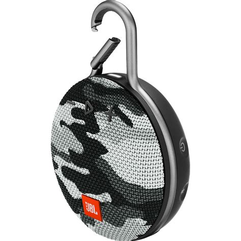 JBL Clip 3 Portable Bluetooth Speaker JBLCLIP3BCAMOAM B H Photo