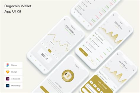 Dogecoin Wallet App UI Kit Graphic by betush · Creative Fabrica