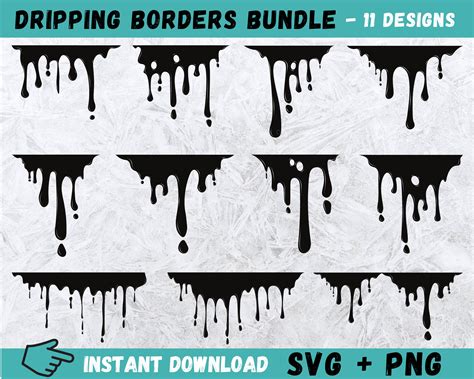 Visual Arts Dripping Svg Drip Svg Dripping Borders Svg Dripping Svg