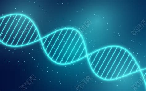 蓝色ai生物科技dna医学背景插画素材免费下载 觅知网