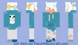 Snowy (with flower crown) Minecraft Skin