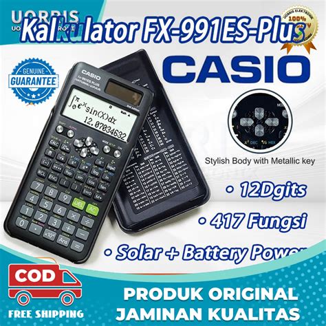 Kalkulator Scientific Casio Ilmiah Fx Ex Es Plus Calculator