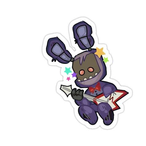 Withered Bonnie Sticker For Sale By UwUTurbster Pegatinas Bonitas