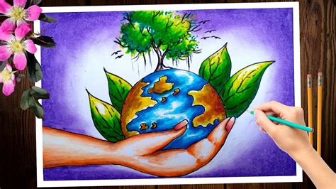 Earth Day Poster Earth Day Drawing Poster Making Earth Day | Images and ...