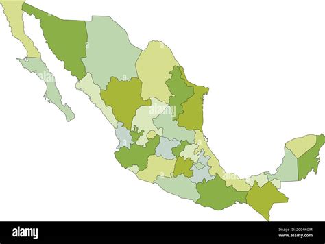 Mapa político altamente detallado y editable con capas separadas