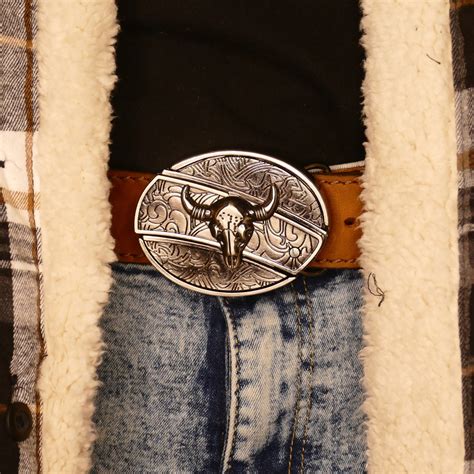 Longhorn Knife Belt Buckle T For Him Cowboy Mens Etsy Canada