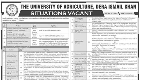 Pk For Agriculture University Dera Ismail Khan